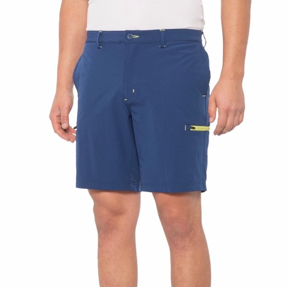 Mountain and Isles Men’s Cargo Performance Navy Blue Short Size 32 - Picture 2 of 13